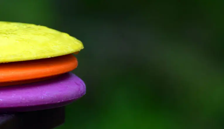 three color disc golf