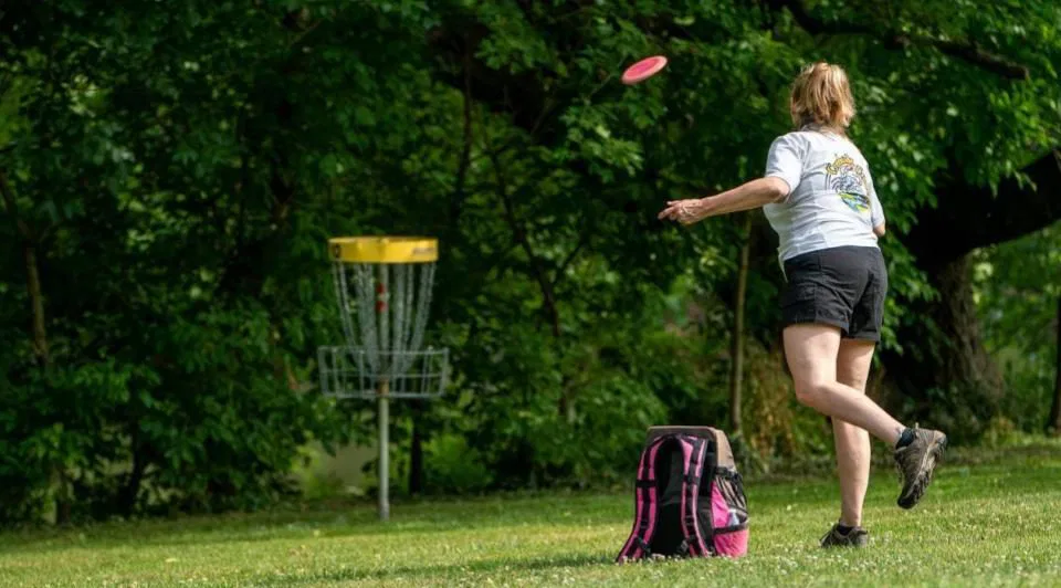 Disc Golf putting green